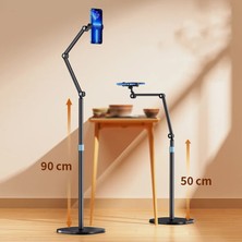 2Guoyang Tip A Evrensel Ipad Standı Zemin Tablet Braketi Ayarlanabilir Esnek Rotasyon Telefon Tutucu Alüminyum Tcantilever Stand Desteği 12.9 Inç (Yurt Dışından)