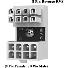 2Guoyang 8pın Karşıt Rvs 6 Adet 1-10 Adet Atx 8 Pin Dişi - Erkek 180 Derece Açılı Torna Konnektörü Masaüstü Grafik Ekran Kartı Gpu Güç Adaptörü Dirsek Başı (Yurt Dışından)