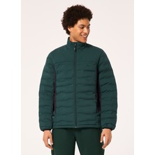 Oakley Yeşil - Siyah Erkek Dik Yaka Kapitone Zip Ceket FOA403441 Ellıpse Rc Quılted Jacket