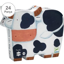 Djeco Dekoratif Puzzle 24 Parça - The Cows On The Farm