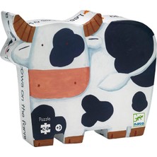 Djeco Dekoratif Puzzle 24 Parça - The Cows On The Farm