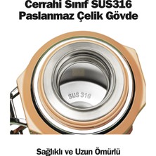 Vagonlife Tkk Yeni Koleksiyon Ultra Boy 2000ML Yatay Kullanılabilir Askılı Kulpu Paslanmaz Çelik Termos Matara