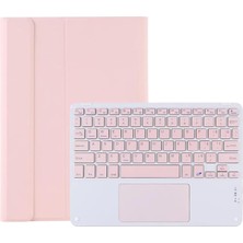 Microcase Xiaomi Redmi Pad Se Uyumlu Bluetooth Touchpad Klavye + Standlı Kılıf - Bkk5 Pembe