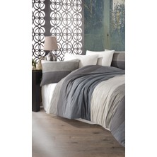 Garden Room Pamuklu - Lastikli Çarşaflı Nevresim Takımı Çift Kişilik Meyra - Bej