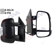 GVA Dış Dikiz Aynası Sağ Ducato-Boxer-Jumper 06 Elektrikli Isıtmalı Sinyalli Kısa Kol Konveks 8 Fiş Çift Cam 735424397-735480887-8153.Y6