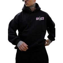 Grımy Unısex Here Explore Baskılı Oversize Sweatshirt