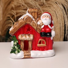 Piraye Gift Yılbaşı Hediyesi Işıklı Ev Noel Baba  Biblosu