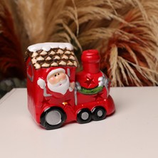 Yılbaşı Hediyesi Işıklı Tren Noel Baba  Biblosu