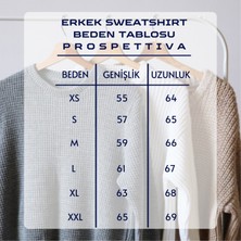 Prospettiva Erkek Siyah Oversize Kalın İçi Polarlı Kırmızı We Wısh You A Merry Chrıstmas Yazılı Sweatshirt