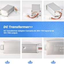 Xin Yue Zhang Ξ Ny Ue Zhang Elektronik Trafo Dc 36V 48V 60V 72V 12V 10A Elektrikli Bisiklet Dönüştürücü Adaptör Aşağı Trafo (Yurt Dışından)