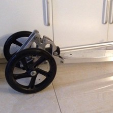 Xin Yue Zhang Ξ Ny Ue Zhang 2 Parça Scooter Tekerleği 200 mm Pu Malzeme Tekerlek Kalınlığı 30 mm Abec-7 Rulman Scooter Aksesuarları, Mavi (Yurt Dışından)