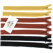 Hatce Gizli Fermuar Karışık Renk 22 cm 7 Adet