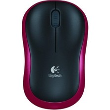 Logitech M185 Kablosuz Mouse USB Kırmız 910-002237