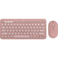 Logitech Pebble 2 Blutooth K&m Set Pembe