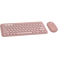 Logitech Pebble 2 Blutooth K&m Set Pembe