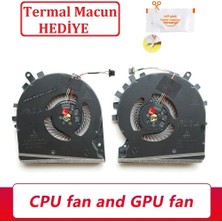 Afila Hp Pavilion Gaming 15-DK0020NT 9EZ05EA Işlemci Cpu, Ekran Kartı Gpu Fanı, Sağ-Sol Set (1 Takım Fan)