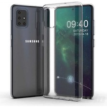 Zipax Samsung Galaxy A71 Kılıf Şeffaf Ince Esnek Silikon Kılıf Zipax-Süper