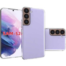 Zipax Samsung Galaxy S22 Kılıf Şeffaf Ince Esnek Silikon Kılıf Zipax-Süper