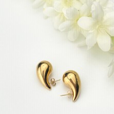 Kyver Bottega Gözyaşı Damla Küpe(Dikkat Ürün Plastik Değildir Pirinçtir)