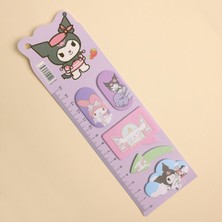 Piraye Gift Kuromi Tasarımlı Poat-It Set 4 Renk