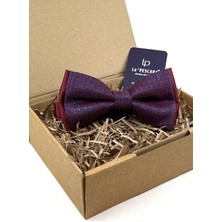 Kravatkolik Bordo Mavi Kum Desen Papyon P1729