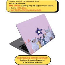 McStorey Macbook Pro Kılıf 13inç M1-M2 Sticker Kaplama Laptop Koruyucu A2338 ile Uyumlu Animal03