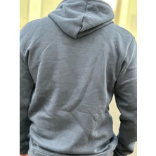 4S Kapüşonlu  Unisex 3 Iplik Içi Yünlü Sweatshirt