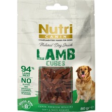 Nutri Canin Kuzu Etli Küpleri Tahılsız Nutri Canin 80 gr  Köpek Ödülü 1 Adet