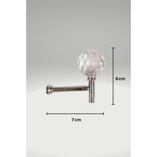 Shushu Design Kristal Pipo Renso Perde Bağlama Aparatı