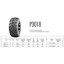 Wanda AT22X10-10 P3018 4pr Atv Arka Lastik