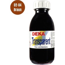 Deka Transparent 125 ml Cam Boyası 02-84 Braun (Kahverengi)