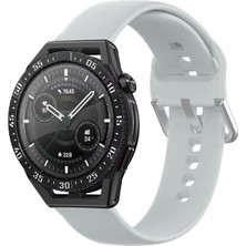 Quse Huawei Watch 2 Uyumlu Silikon Kordon Gri