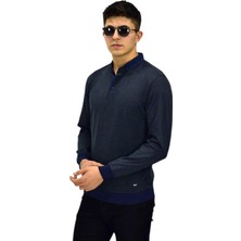 Raymons Erkek Polo Yaka Sweatshirt R2255 BGL-ST03201