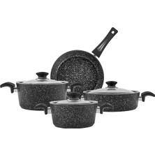 Store Defne Biogranit 7 Parça Tencere Seti Black