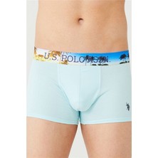 U.S. Polo Assn. 80434 Erkek Sax -Antrasit-Turuncu 3'lü Boxer 80434