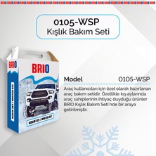 Brio Kışlık Set Plus Buğu Önleyici+Yağmur Kaydırıcı+Buz Kazıyıcı+Buz Çözücü+Cam Suyu -50 Derece