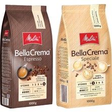 Melitta Bella Crema Speciale ve Espresso Çekirdek Kahve 2X1000GR 2'li Set