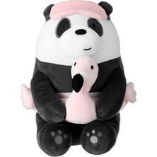 Miniso We Bare Bears Lisanslı Yaz Tatili Serisi Peluş Oyuncak - Panda