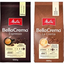 Melitta Bella Crema La Crema ve Espresso Çekirdek Kahve 2X1000GR 2'li Set