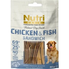 Nutri Canin Tavuk&balık Etli Sandvic Tahılsız Nutri Canin 80gr Köpek Ödülü 1 Adet