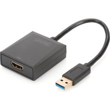 Digitus USB 3.0 Erkek To HDMI Dişi Çevirici