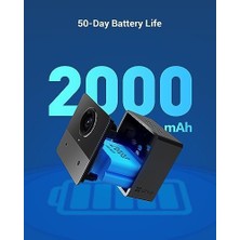 Ezvız Pille Çalışan Iç Mekan Wifi Kamera, %100 Kablosuz, 50 Gün Pil Ömrü, Fhd 1080P, Gece Görüşü, Kişi Algılama, Alexa ile Uyumlu, Bc2