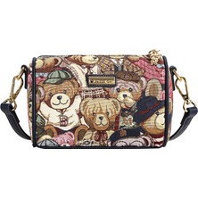 Great Match Kadın Crossbody Çanta, Bear Tasarım Kadın Omuz Çantası, Hı-Q Casual Bayan Çanta, Ayı Desenli, Şık ve Eğlenceli Messenger Çanta (Yurt Dışından)