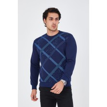 Rey Polo Bisiklet Yaka Baskılı Sweatshirt