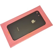 Tkgz Iphone 8 Arka Pil Batarya Kapağı (Cam Kamera Lensli) Siyah