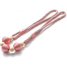 bebekokusu Ege’nin Atölyesinden Perde Aksesuarı Şık Toplu 95 cm 3 Top 4 Boncuk