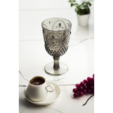 Depa Akrilik Füme Tekli Kadeh & Su Meşrubat Kahve Yanı Bardağı 450 ml ( Cam Değildir )