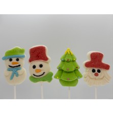 Candy Zoo Marshmallow Lolipop 4'lü Yılbaşı Set (35GR.X4)