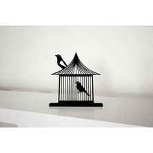 M&c Concept Kuşlar Metal Masa Süsü - Biblo - Siyah
