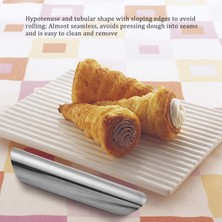 Sunshinee Cannoli Tüpler, 5 Inç Paslanmaz Çelik Cannoli Formları Yapışmaz Krem Boynuz Danimarka Pastası Kabuklu Kremalı Rulo 15'li Paket (Yurt Dışından)